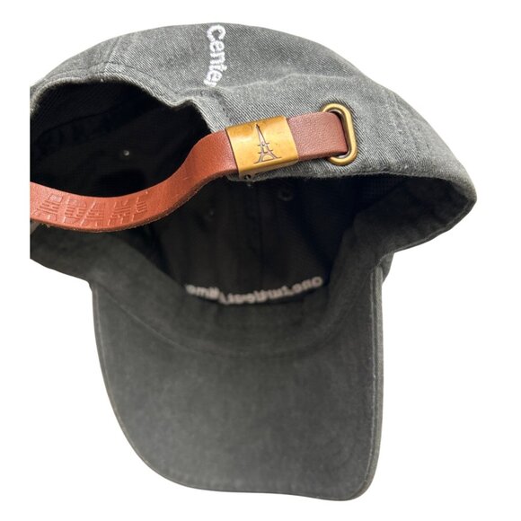 Adams Gray Baseball Cap/Hat Embroidered One Turtle At A Time W/ Leather Strap - Picture 4 of 6